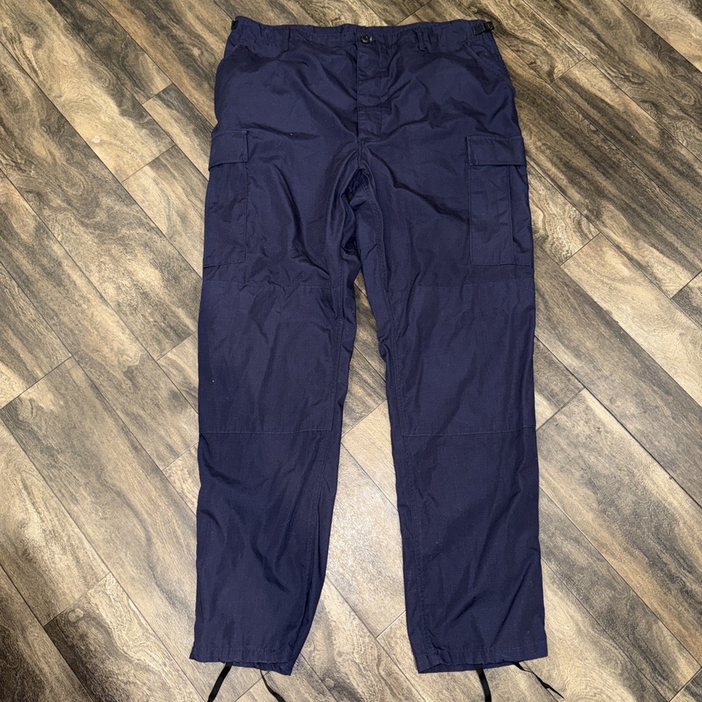 PROPPER Tactical Pants Cargo Utility Ripstop Men's Sz XL/L Navy Blue Adjustable